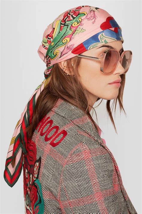 gucci hair scarfs|gucci scarf female.